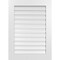 Ekena Millwork Vertical Surface Mount PVC Gable Vent: Functional, w/ 3-1/2"W x 1"P Standard Frame, 26"W x 36"H GVPVE26X3601SF - alternate 1